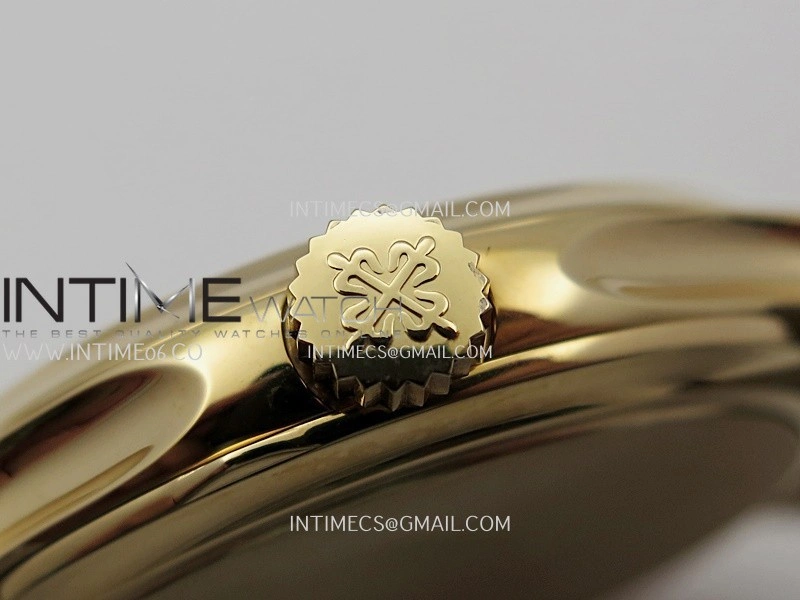 Calatrava 5227 RG 3KF 1:1 Best Edition White Dial on Brown Leather Strap A324 Super Clone V2
