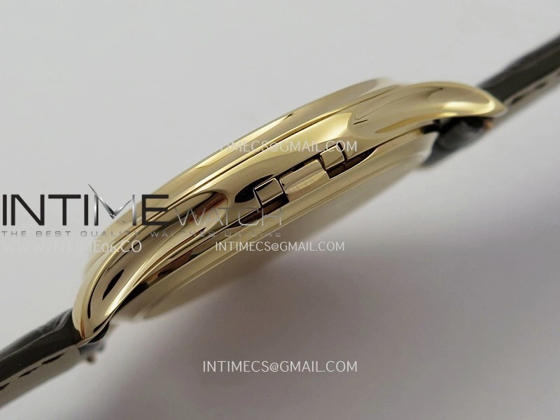 Calatrava 5227 RG 3KF 1:1 Best Edition White Dial on Brown Leather Strap A324 Super Clone V2