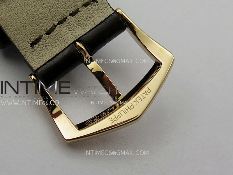 Calatrava 5227 RG 3KF 1:1 Best Edition White Dial on Brown Leather Strap A324 Super Clone V2