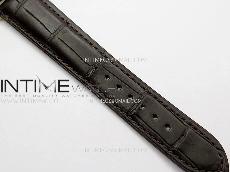 Calatrava 5227 RG 3KF 1:1 Best Edition White Dial on Brown Leather Strap A324 Super Clone V2