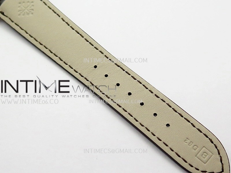 Calatrava 5227 RG 3KF 1:1 Best Edition White Dial on Brown Leather Strap A324 Super Clone V2