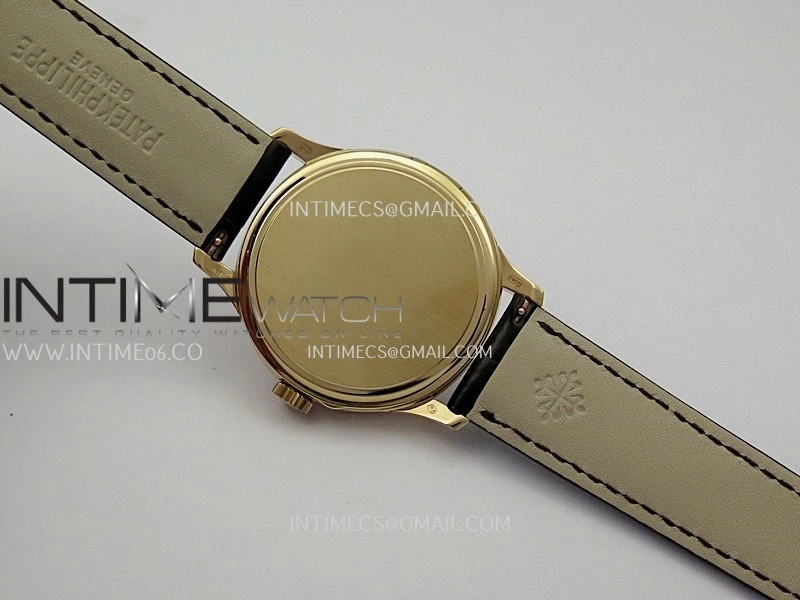 Calatrava 5227 RG 3KF 1:1 Best Edition White Dial on Brown Leather Strap A324 Super Clone V2