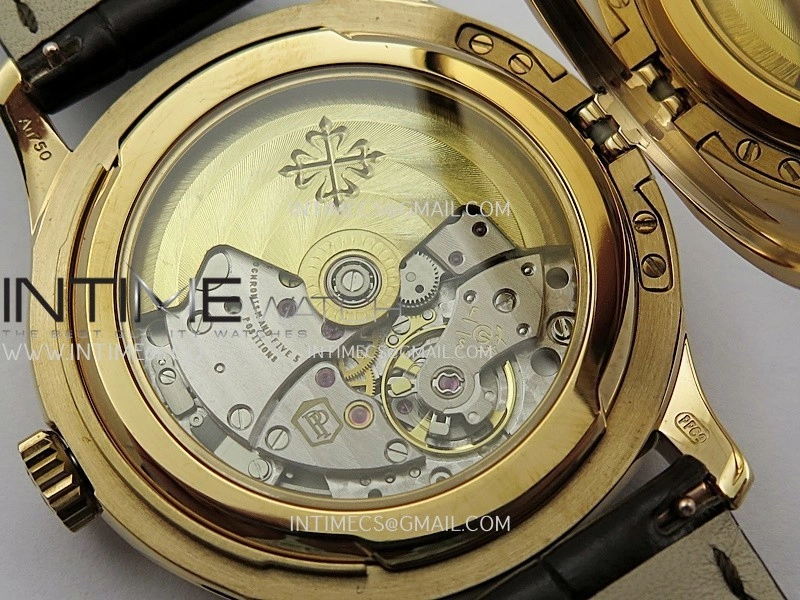 Calatrava 5227 RG 3KF 1:1 Best Edition White Dial on Brown Leather Strap A324 Super Clone V2