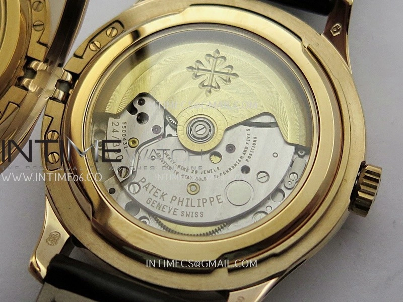 Calatrava 5227 RG 3KF 1:1 Best Edition White Dial on Brown Leather Strap A324 Super Clone V2
