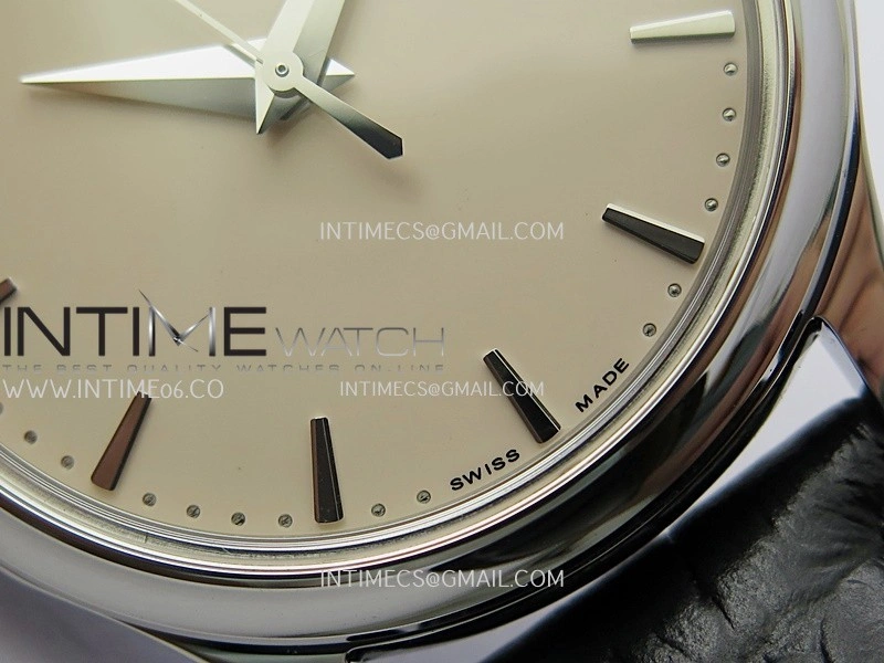 Calatrava 5227 SS 3KF 1:1 Best Edition White Dial on Brown Leather Strap A324 Super Clone V2