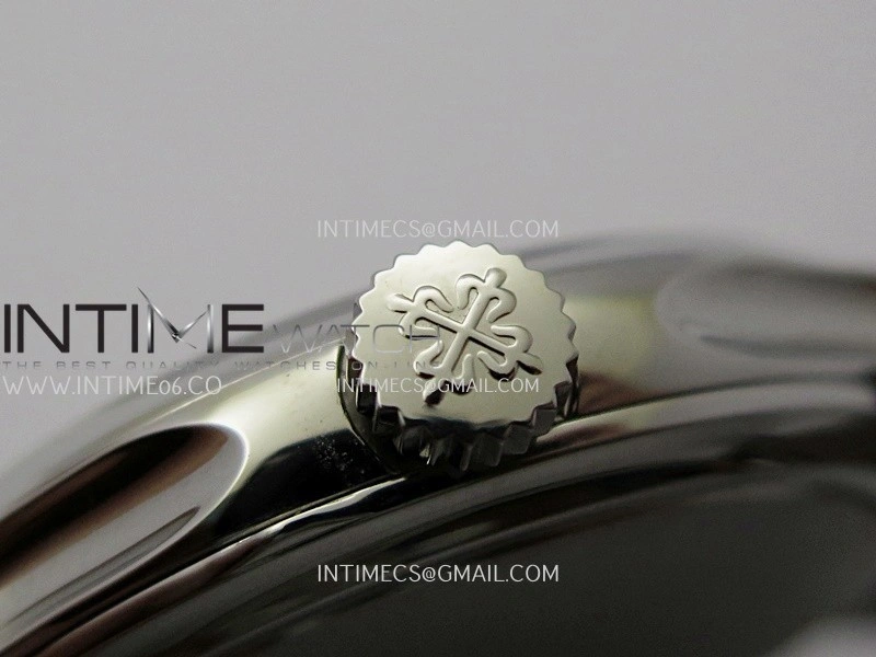 Calatrava 5227 SS 3KF 1:1 Best Edition White Dial on Brown Leather Strap A324 Super Clone V2