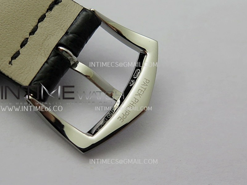 Calatrava 5227 SS 3KF 1:1 Best Edition White Dial on Brown Leather Strap A324 Super Clone V2