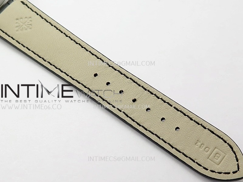 Calatrava 5227 SS 3KF 1:1 Best Edition White Dial on Brown Leather Strap A324 Super Clone V2