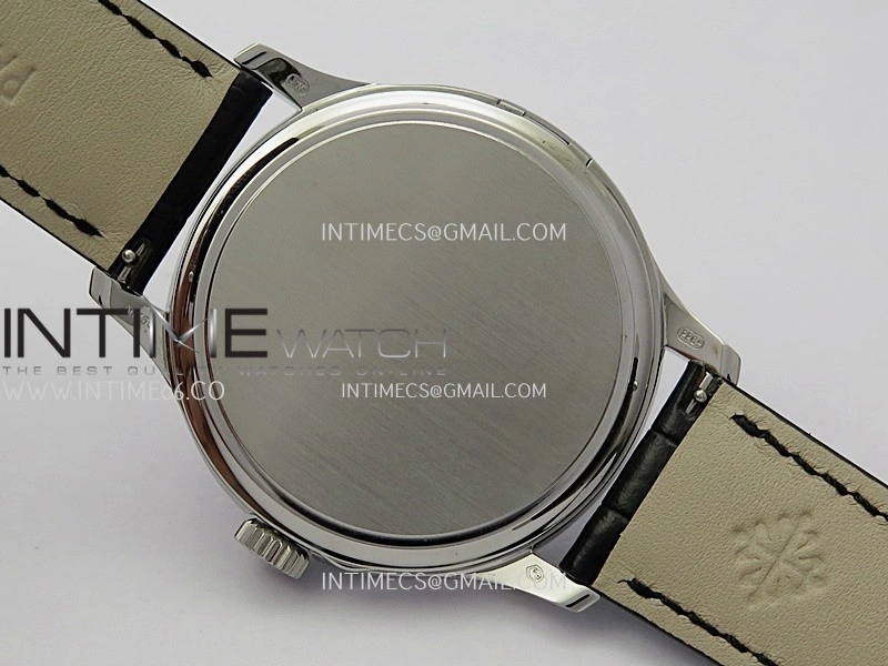 Calatrava 5227 SS 3KF 1:1 Best Edition White Dial on Brown Leather Strap A324 Super Clone V2