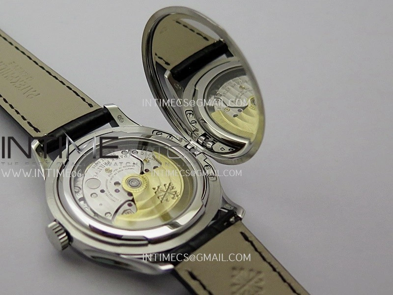 Calatrava 5227 SS 3KF 1:1 Best Edition White Dial on Brown Leather Strap A324 Super Clone V2