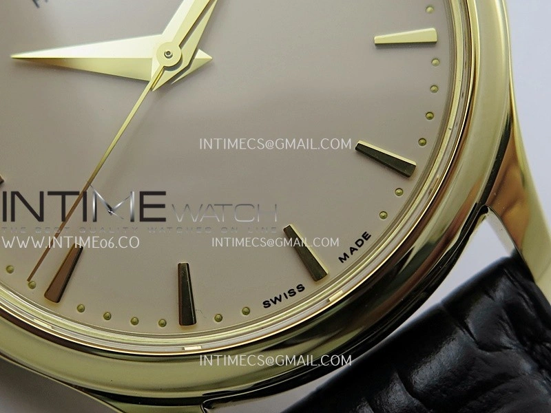 Calatrava 5227 YG 3KF 1:1 Best Edition White Dial on Brown Leather Strap A324 Super Clone V2