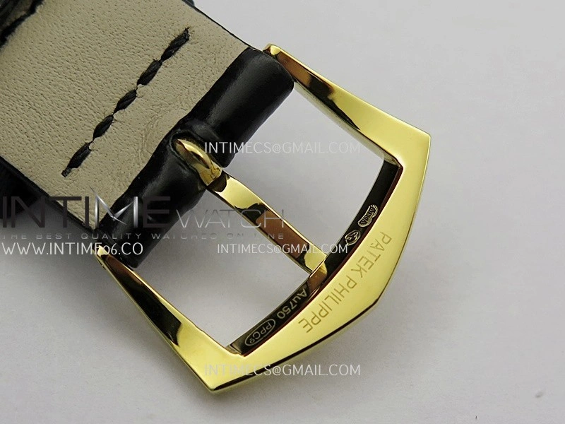 Calatrava 5227 YG 3KF 1:1 Best Edition White Dial on Brown Leather Strap A324 Super Clone V2