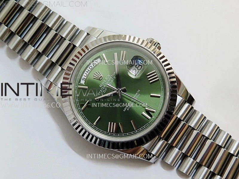 Day Date 228239 40mm SS Noob 1:1 Best Edition Green Roman Dial On President Bracelet A2836