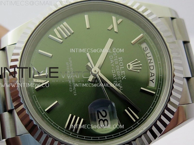 Day Date 228239 40mm SS Noob 1:1 Best Edition Green Roman Dial On President Bracelet A2836