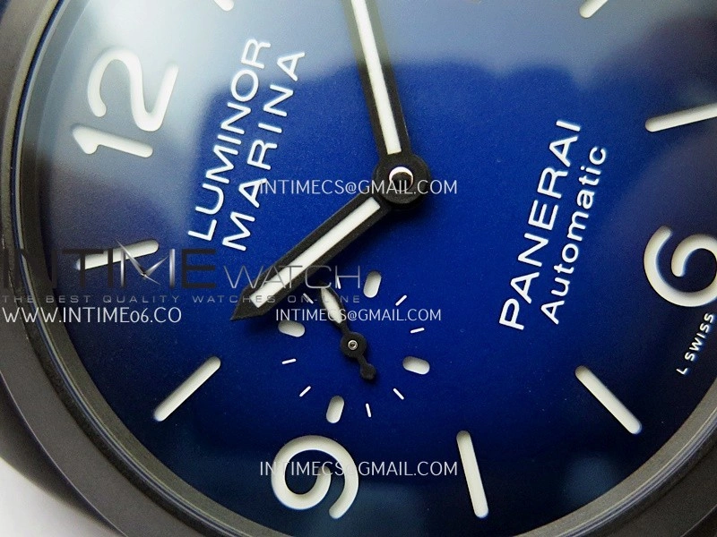 PAM2319 44mm DLC VSF 1:1 Best Edition Blue Ombre Dial on Blue Nylon Strap Asian P900