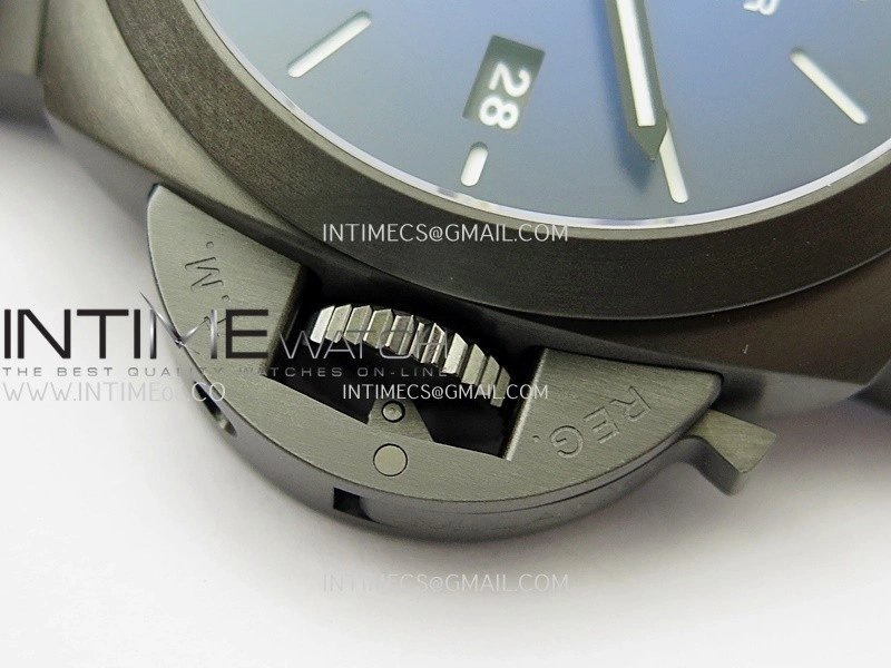 PAM2319 44mm DLC VSF 1:1 Best Edition Blue Ombre Dial on Blue Nylon Strap Asian P900