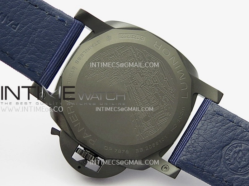 PAM2319 44mm DLC VSF 1:1 Best Edition Blue Ombre Dial on Blue Nylon Strap Asian P900