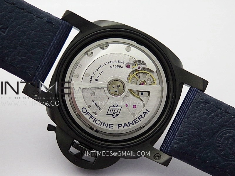 PAM2319 44mm DLC VSF 1:1 Best Edition Blue Ombre Dial on Blue Nylon Strap Asian P900