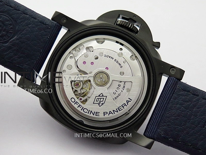 PAM2319 44mm DLC VSF 1:1 Best Edition Blue Ombre Dial on Blue Nylon Strap Asian P900