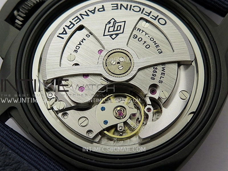 PAM2319 44mm DLC VSF 1:1 Best Edition Blue Ombre Dial on Blue Nylon Strap Asian P900