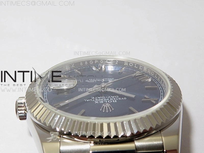 Day Date 228239 40mm KF 1:1 Best Edition Blue Dial Roman Markers On President Bracelet SA3255