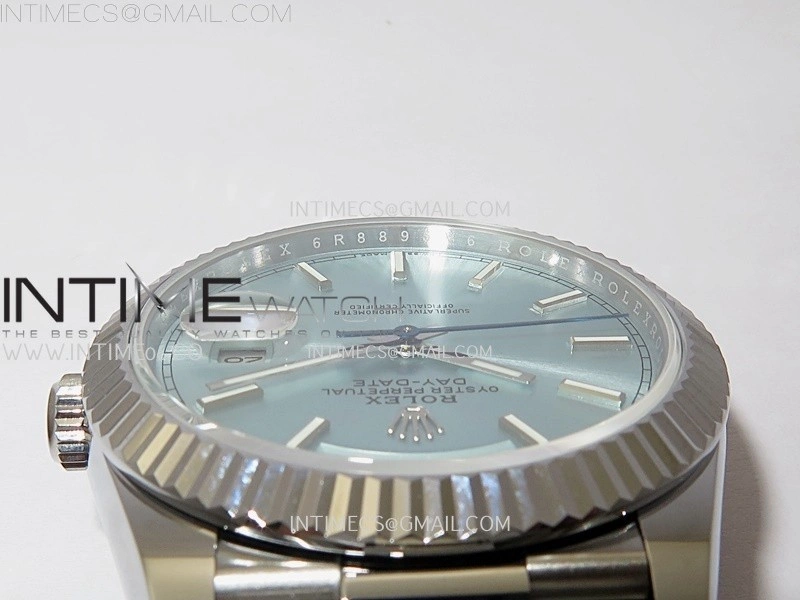 Day Date 228239 40mm SS Noob 1:1 Best Edition Ice Blue Stick Dial On President Bracelet A2836