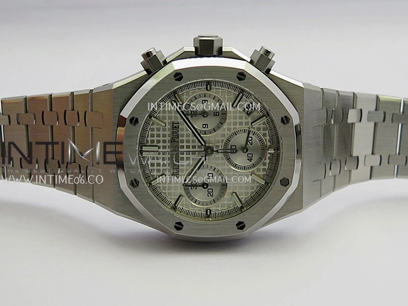 Royal Oak Chrono 26240 50th SS V2 DDF 1:1 Best Edition Silver Dial On SS Bracelet Super Clone DD4401