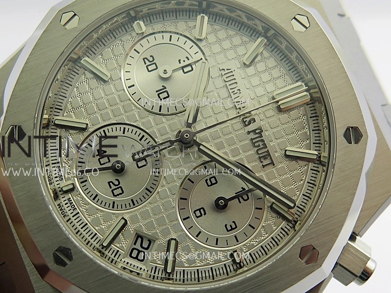 Royal Oak Chrono 26240 50th SS V2 DDF 1:1 Best Edition Silver Dial On SS Bracelet Super Clone DD4401
