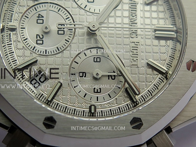 Royal Oak Chrono 26240 50th SS V2 DDF 1:1 Best Edition Silver Dial On SS Bracelet Super Clone DD4401