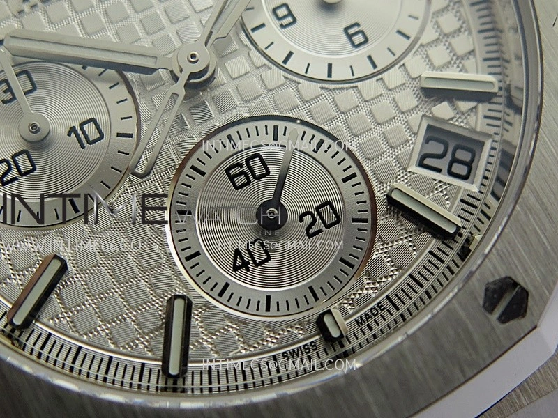 Royal Oak Chrono 26240 50th SS V2 DDF 1:1 Best Edition Silver Dial On SS Bracelet Super Clone DD4401