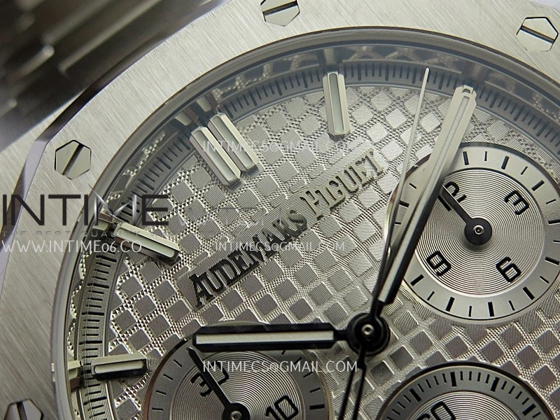 Royal Oak Chrono 26240 50th SS V2 DDF 1:1 Best Edition Silver Dial On SS Bracelet Super Clone DD4401