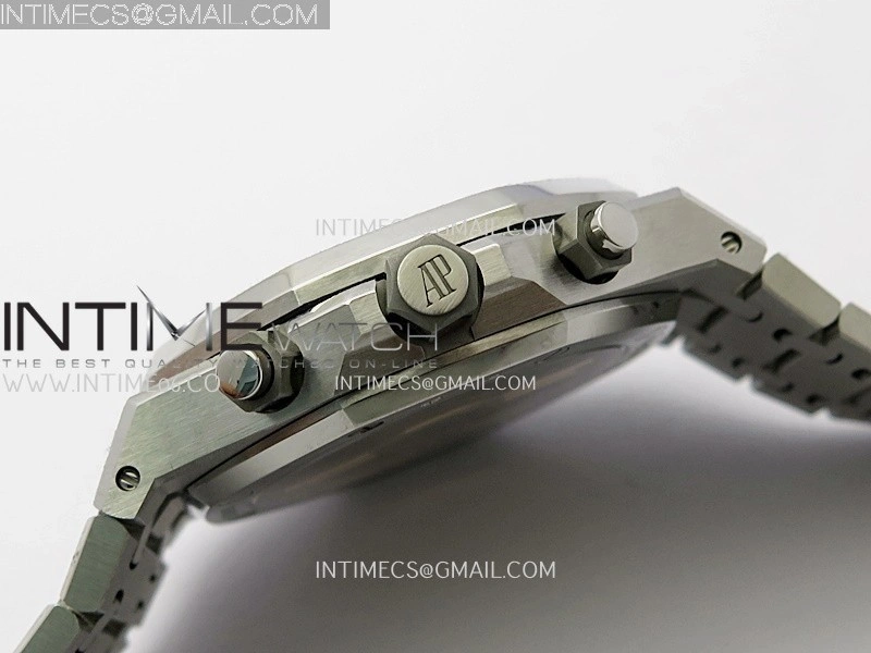 Royal Oak Chrono 26240 Frosted SS APSF 1:1 Best Edition Ice Blue Dial On Bracelet SA4401 Super Clone
