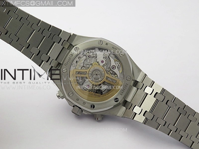 Royal Oak Chrono 26240 Frosted SS APSF 1:1 Best Edition Ice Blue Dial On Bracelet SA4401 Super Clone