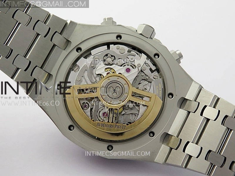 Royal Oak Chrono 26240 Frosted SS APSF 1:1 Best Edition Ice Blue Dial On Bracelet SA4401 Super Clone