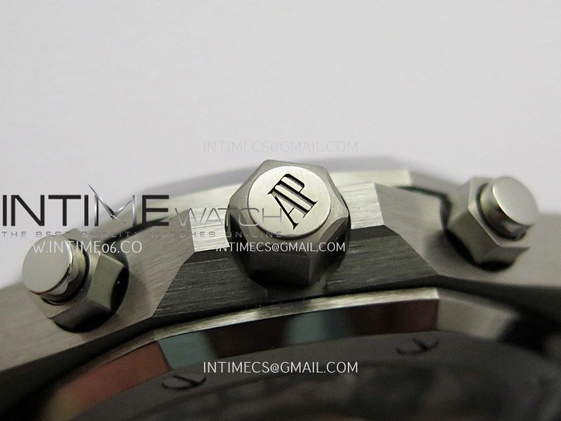 Royal Oak Chrono 26240 SS V2 DDF 1:1 Best Edition Blue Dial On Black Rubber Strap Super Clone DD4401
