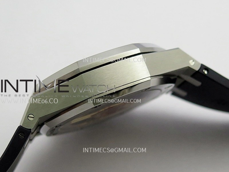 Royal Oak Chrono 26240 SS V2 DDF 1:1 Best Edition Blue Dial On Black Rubber Strap Super Clone DD4401