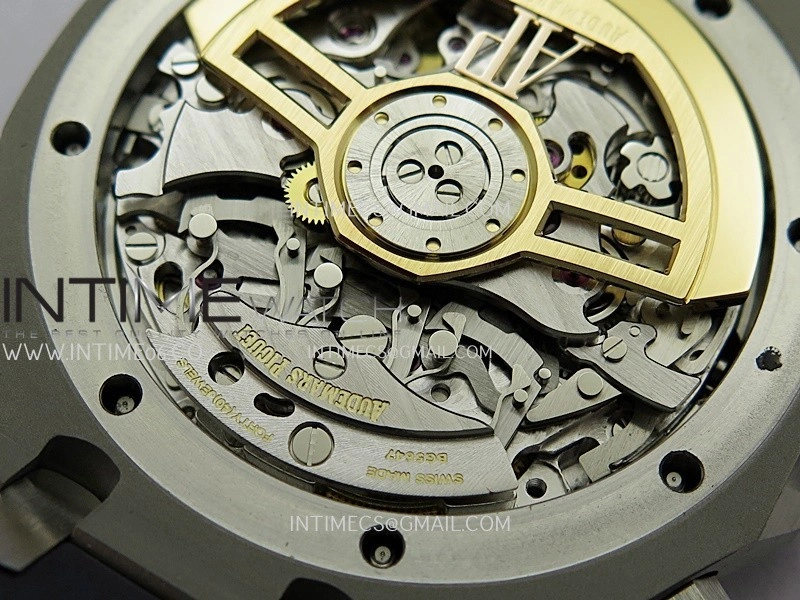 Royal Oak Chrono 26240 SS V2 DDF 1:1 Best Edition Blue Dial On Black Rubber Strap Super Clone DD4401