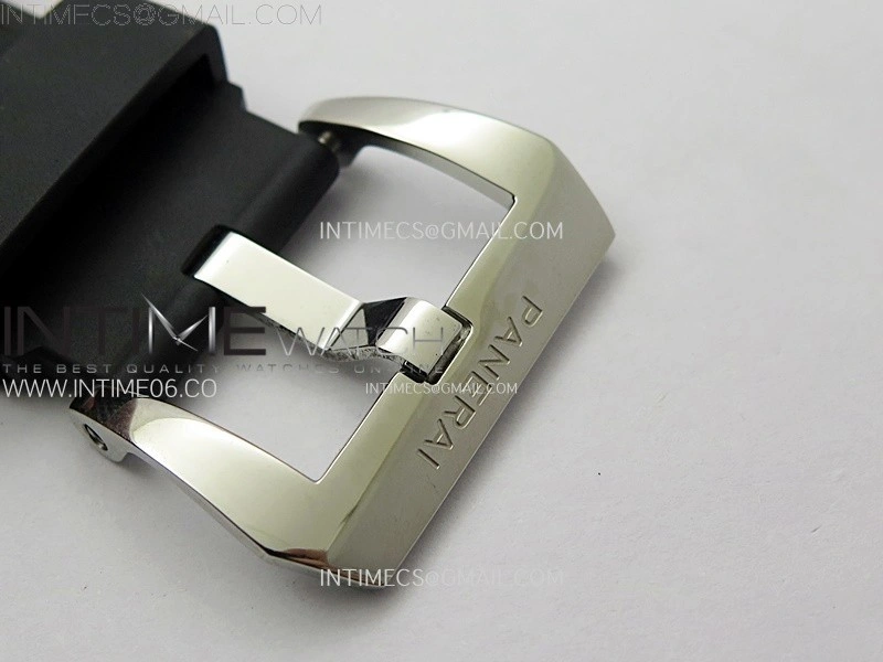 24mm 22mm Black Panerai Rubber Strap