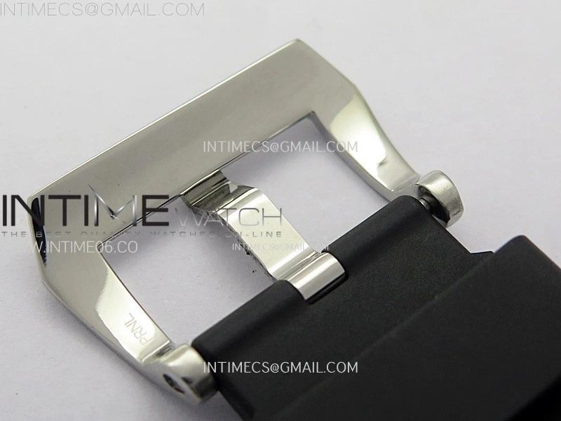 24mm 22mm Black Panerai Rubber Strap