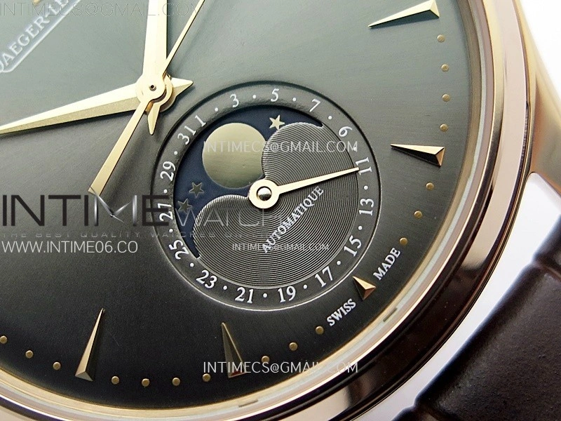 Master Ultra Thin Moon 136255J RG ZF 1:1 Best Edition Gray Dial on Brown Leather Strap V3 SA925 Super Clone