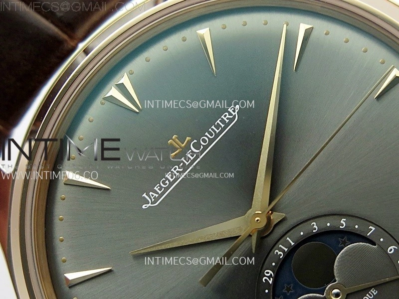 Master Ultra Thin Moon 136255J RG ZF 1:1 Best Edition Gray Dial on Brown Leather Strap V3 SA925 Super Clone