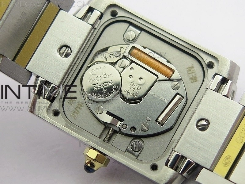 Tank Francaise Ladies 25mm SS YG 8848F 1:1 Best Edition White Diamond Dial on SS YG Bracelet Ronda Quartz