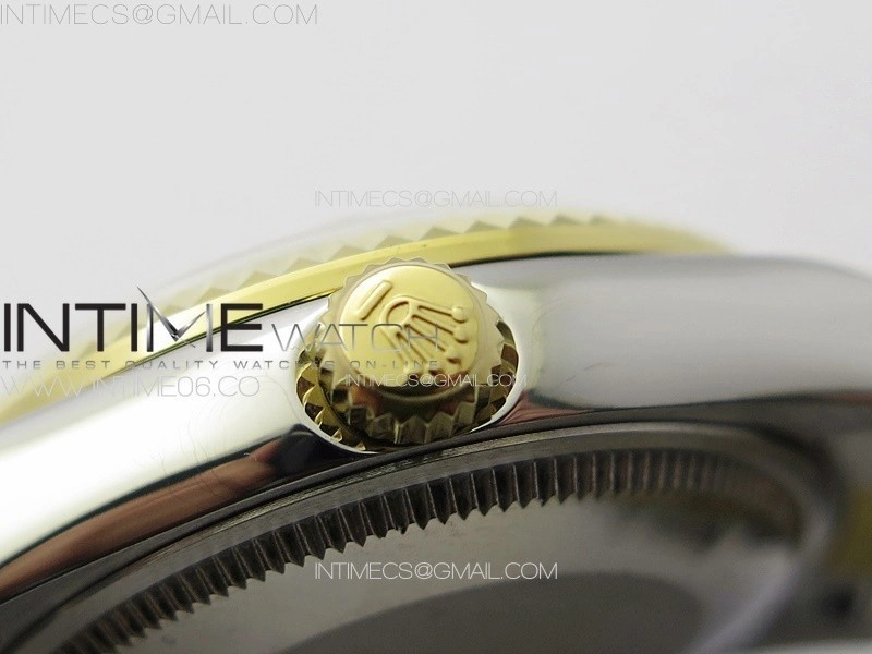 DateJust 31mm 72610 SS YG APSF Best Edition Black Dial Crystals Markers on Oyster Bracelet A2824