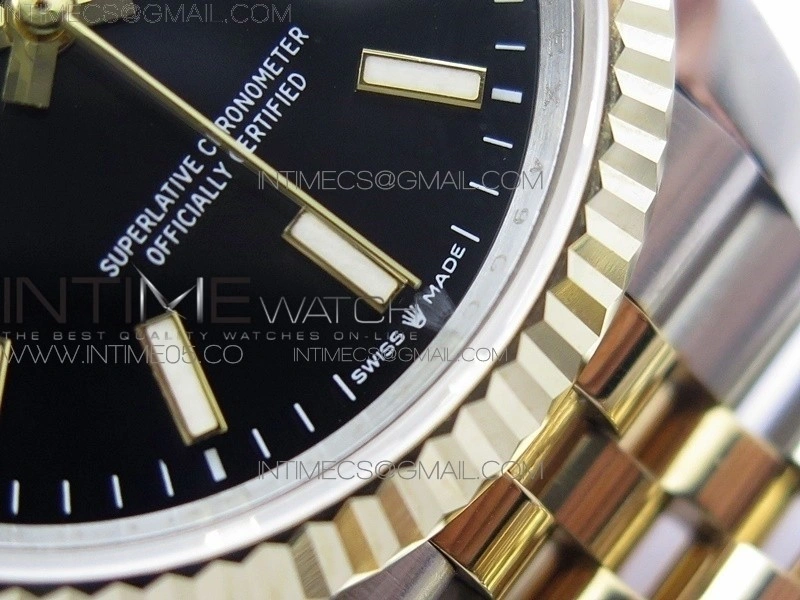 DateJust 36mm 126234 BP 1:1 Best Edition 904L Steel YG New Version Black Dial on Jubilee Bracelet