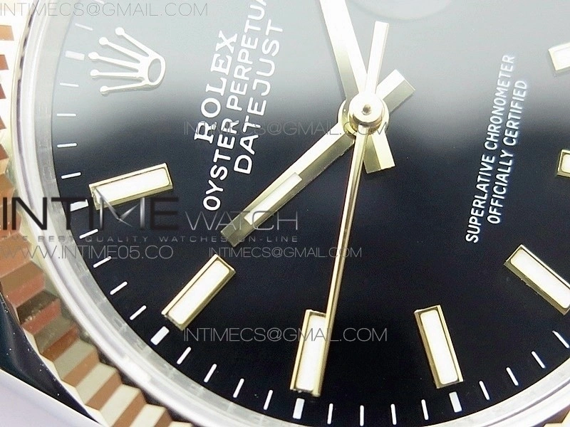DateJust 36mm 126234 BP 1:1 Best Edition 904L Steel YG New Version Black Dial on Jubilee Bracelet