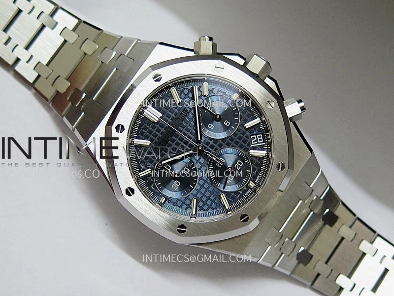 Royal Oak Chrono 26240 50th SS V2 DDF 1:1 Best Edition Blue Dial On SS Bracelet Super Clone DD4401