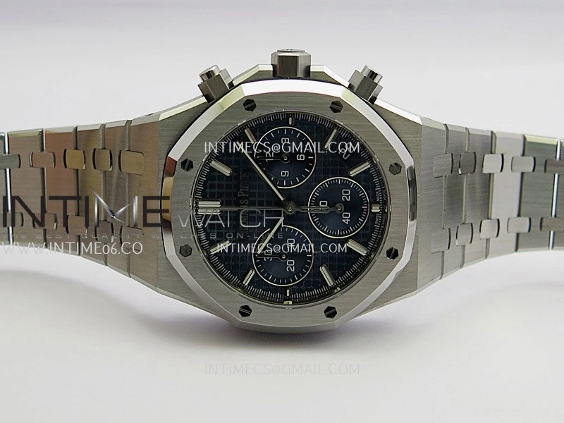 Royal Oak Chrono 26240 50th SS V2 DDF 1:1 Best Edition Blue Dial On SS Bracelet Super Clone DD4401