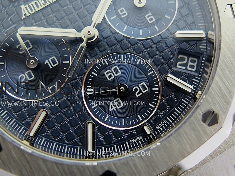 Royal Oak Chrono 26240 50th SS V2 DDF 1:1 Best Edition Blue Dial On SS Bracelet Super Clone DD4401
