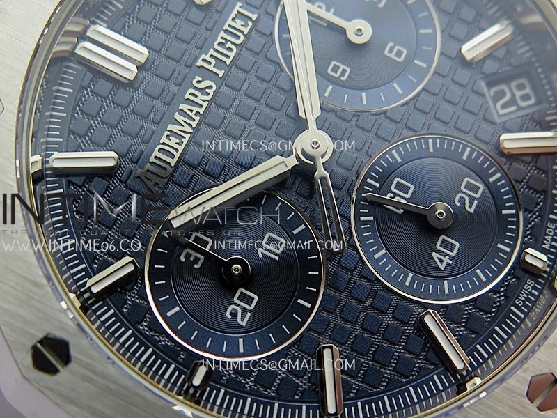Royal Oak Chrono 26240 50th SS V2 DDF 1:1 Best Edition Blue Dial On SS Bracelet Super Clone DD4401