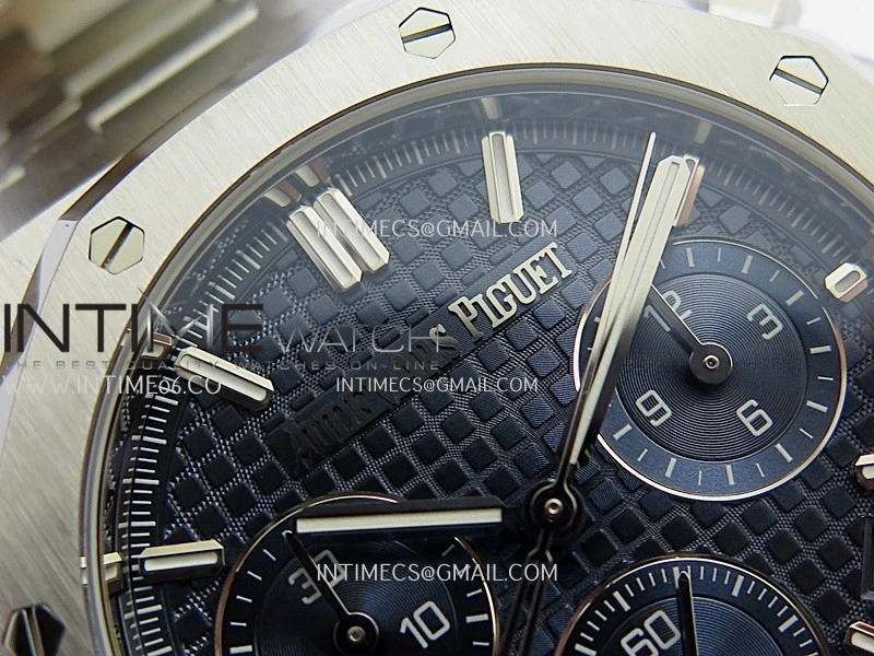 Royal Oak Chrono 26240 50th SS V2 DDF 1:1 Best Edition Blue Dial On SS Bracelet Super Clone DD4401